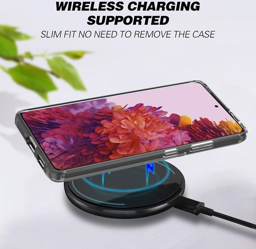 Samsung Galaxy S21 Ultra Hoesje Hybride Armor Back Cover Transparant afbeelding 5