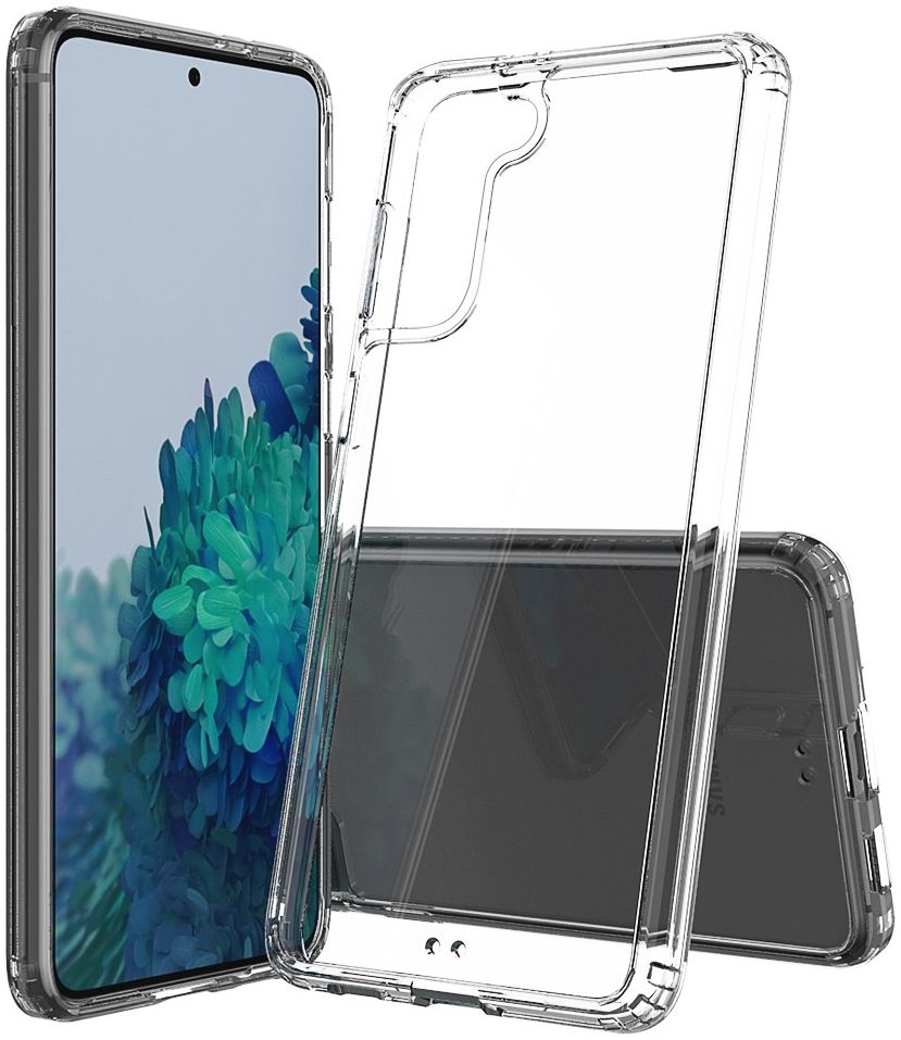 Samsung Galaxy S21 Plus Hoesje Hybride Armor Back Cover Transparant afbeelding 2