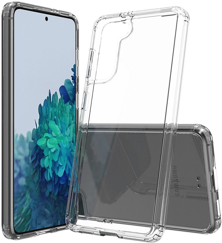 Samsung Galaxy S21 Hoesje Hybride Armor Back Cover Transparant afbeelding 1