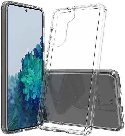 Samsung Galaxy S21 Hoesje Hybride Armor Back Cover Transparant afbeelding 1
