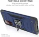 Samsung Galaxy S20 FE Hoesje Back Cover Shockproof met Kickstand Blauw afbeelding 2