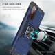 Samsung Galaxy S20 FE Hoesje Back Cover Shockproof met Kickstand Blauw afbeelding 3