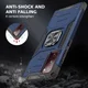 Samsung Galaxy S20 FE Hoesje Back Cover Shockproof met Kickstand Blauw afbeelding 6