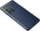 Samsung Galaxy S21 Ultra Hoesje Siliconen Carbon TPU Back Cover Blauw afbeelding 4