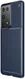 Samsung Galaxy S21 Ultra Hoesje Siliconen Carbon TPU Back Cover Blauw afbeelding 1