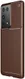 Samsung Galaxy S21 Ultra Hoesje Siliconen Carbon TPU Back Cover Bruin afbeelding 1