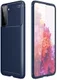 Samsung Galaxy S21 Plus Hoesje Siliconen Carbon TPU Back Cover Blauw afbeelding 5
