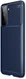 Samsung Galaxy S21 Plus Hoesje Siliconen Carbon TPU Back Cover Blauw afbeelding 1