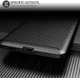 Samsung Galaxy S21 Hoesje Siliconen Carbon TPU Back Cover Zwart afbeelding 6