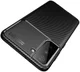 Samsung Galaxy S21 Hoesje Siliconen Carbon TPU Back Cover Zwart afbeelding 11