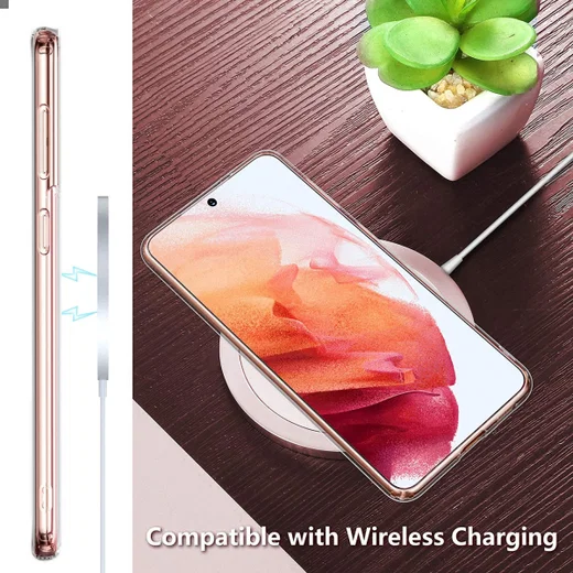 Samsung Galaxy S21 Hoesje Dun TPU Back Cover Transparant afbeelding 7