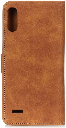 LG K22 Hoesje Retro Wallet Book Case Bruin afbeelding 4