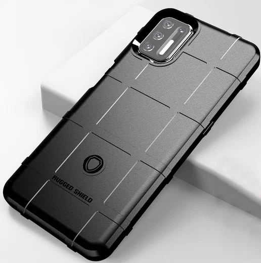 Motorola Moto G9 Plus Hoesje Shock Proof Rugged Shield Zwart afbeelding 2