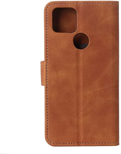 Motorola Moto G9 Power Hoesje Retro Wallet Book Case Bruin afbeelding 5