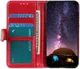 Motorola Moto G9 Power Hoesje Portemonnee Crazy Horse Book Case Rood afbeelding 1