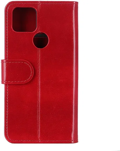 Motorola Moto G9 Power Hoesje Portemonnee Crazy Horse Book Case Rood afbeelding 4