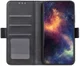 Motorola G9 Power Book Case Hoesje Book Case Retro Wallet Zwart afbeelding 3