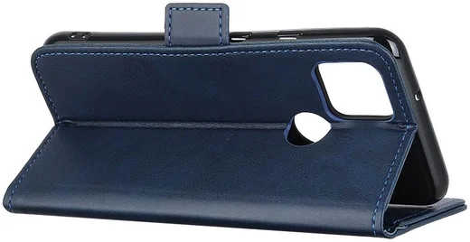 Motorola G9 Power Book Case Hoesje Book Case Retro Wallet Blauw afbeelding 5
