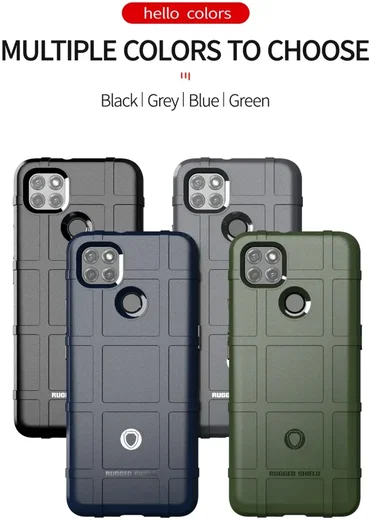 Motorola Moto G9 Power Hoesje Shock Proof Rugged Shield Zwart afbeelding 4