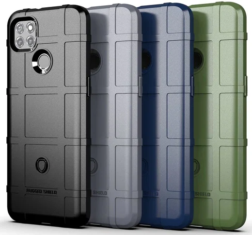 Motorola Moto G9 Power Hoesje Shock Proof Rugged Shield Zwart afbeelding 2