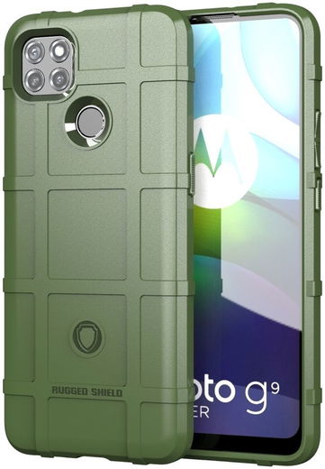 Motorola Moto G9 Power Hoesje Shock Proof Rugged Shield Groen afbeelding 1