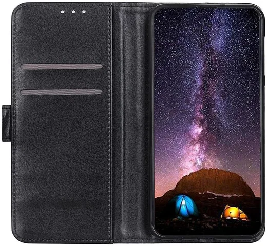 Motorola Moto G9 Power Hoesje Wallet Book Case Zwart afbeelding 1