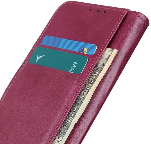 Motorola Moto G9 Power Hoesje Wallet Book Case Rood afbeelding 3