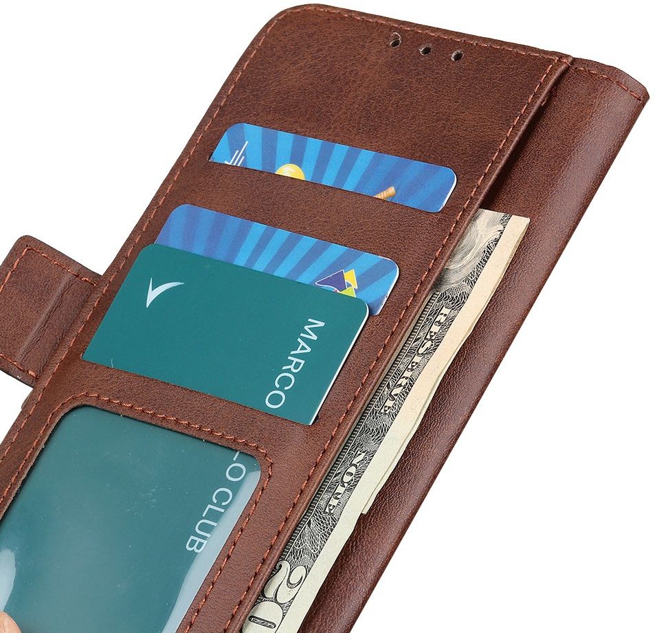 Motorola Moto G 5G (2020) Book Case Hoesje Book Case Retro Wallet Bruin afbeelding 6