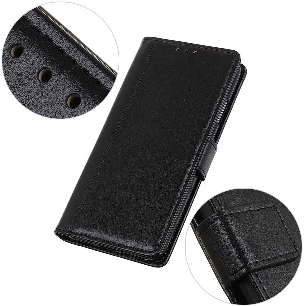 Motorola Moto G 5G (2020) Hoesje Portemonnee Kunstleer Book Case Zwart afbeelding 6