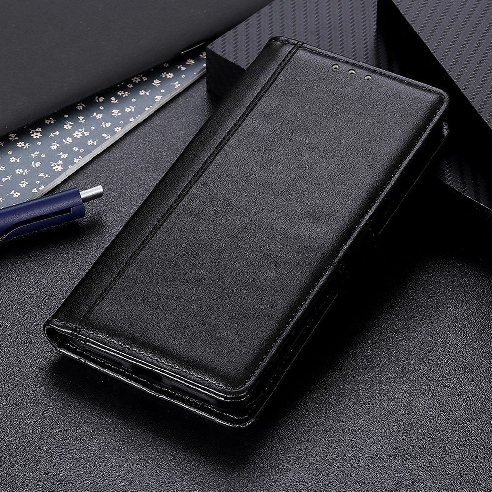 Motorola Moto G 5G (2020) Hoesje Portemonnee Kunstleer Book Case Zwart afbeelding 3
