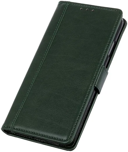 Motorola Moto G 5G (2020) Hoesje Portemonnee Kunstleer Book Case Groen afbeelding 12