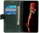 Motorola Moto G 5G (2020) Hoesje Portemonnee Kunstleer Book Case Groen afbeelding 1