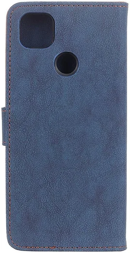 Motorola Moto G 5G (2020) Hoesje Portemonnee met Drukknoop Sluiting Blauw afbeelding 8
