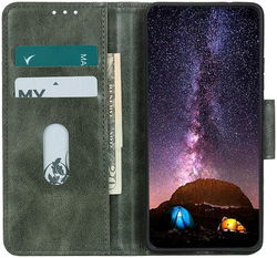 Motorola Moto G 5G (2020) Hoesje Wallet Book Case Groen afbeelding