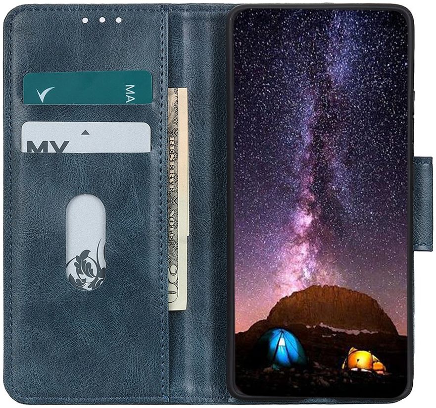Motorola Moto G 5G (2020) Hoesje Wallet Book Case Blauw afbeelding 1