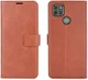 Motorola Moto G9 Power Portemonnee Bookcase Hoesje Lichtbruin afbeelding 2