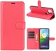 Motorola Moto G9 Power Hoesje Portemonnee Book Case Rood afbeelding 3