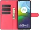 Motorola Moto G9 Power Hoesje Portemonnee Book Case Rood afbeelding 1