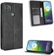 Motorola Moto G9 Power Hoesje Vintage Portemonnee Book Case Zwart afbeelding 5