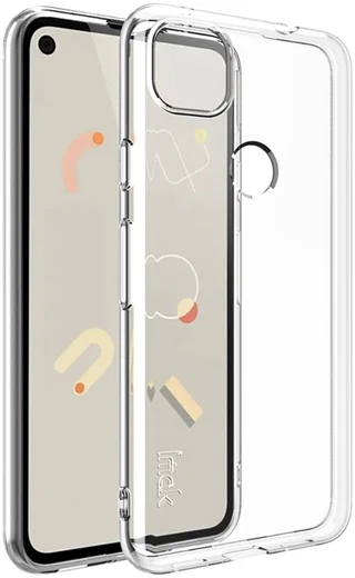 IMAK UX-5 Series Google Pixel 4A Hoesje Flexibel Dun TPU Transparant afbeelding 1