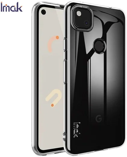IMAK UX-5 Series Google Pixel 4A Hoesje Flexibel Dun TPU Transparant afbeelding 3