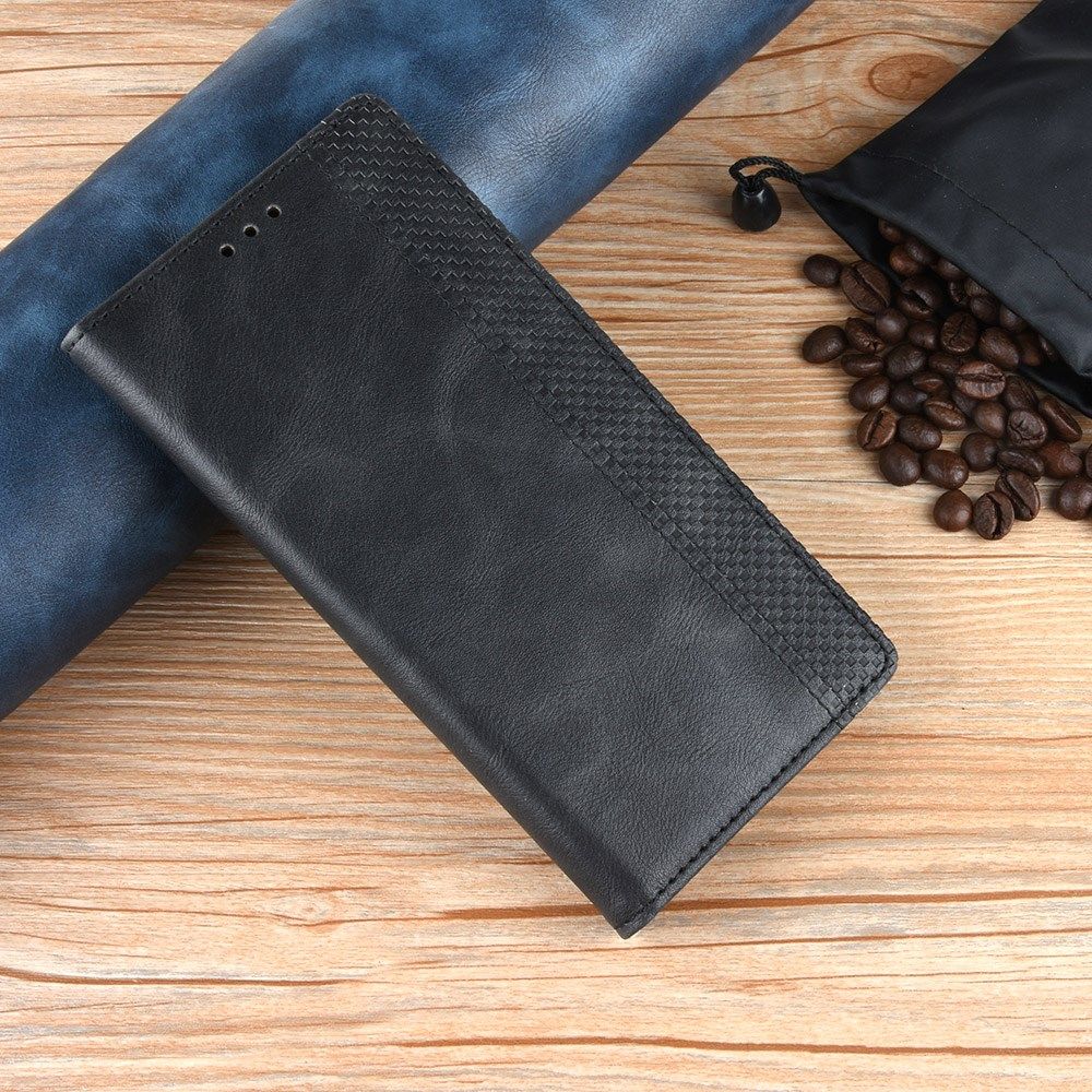 Google Pixel 4A Hoesje Vintage Portemonnee Book Case Zwart afbeelding 5