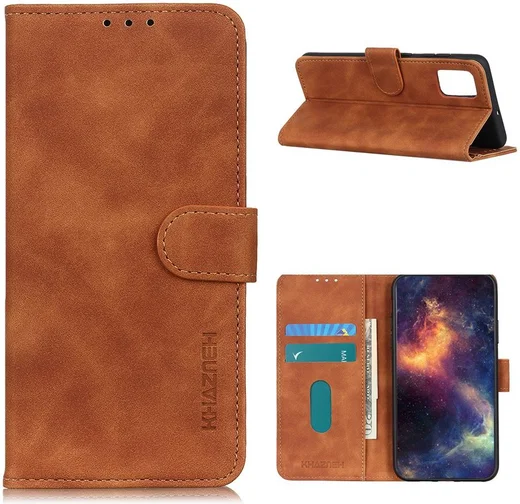 Realme 7 Pro Hoesje Retro Wallet Book Case Bruin afbeelding 5