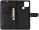 Oppo A15 Litchi Skin Portemonnee Hoesje Book Case Zwart afbeelding 4