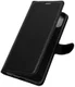 Oppo A15 Litchi Skin Portemonnee Hoesje Book Case Zwart afbeelding 2