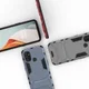 OnePlus Nord N100 Hoesje Shock Proof Back Cover Met Kickstand Zwart afbeelding 2