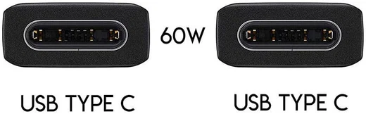 Originele Samsung USB-C naar USB-C Kabel 1.0 Meter Zwart afbeelding 3