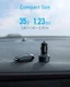 Anker PowerDrive Auto Lader 18W USB-C + 15W USB-A Zwart afbeelding 4