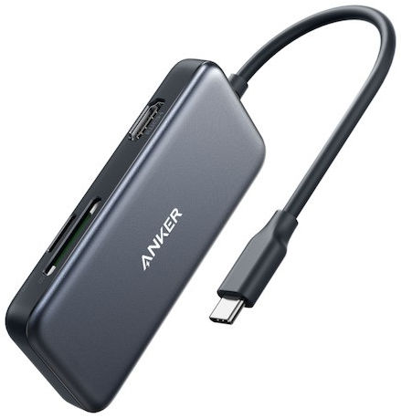 Anker Premium 5-in-1 USB-C Data Hub Zwart afbeelding 1