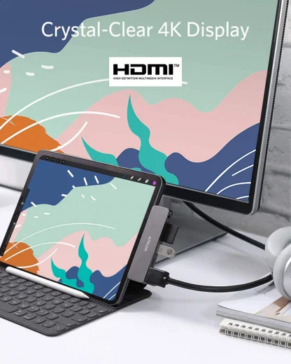 Anker PowerExpand Direct 6-in-1 USB-C Media Hub voor iPad Pro afbeelding 4